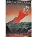 UEFA Euro '84 Paris, colour poster,