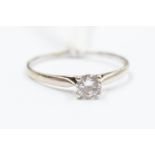 A diamond solitaire, the brilliant cut diamond approx. 0.