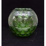 Green bubble vase,