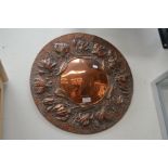 Two copper wall plaques