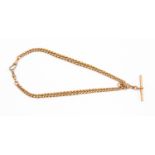 9ct gold watch chain, 36 cms approx, approx 43.