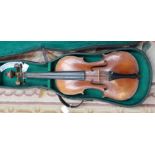 A ¾ size violin,