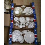 Royal Doulton Rondelay and Sonnet part tea and dinner service with Ridgway tea service
