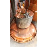 Copper kettle and copper warming pan