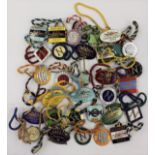 Equestrian interest: a collection of enamel Race Course Membership badges, Newmarket, Doncaster etc.