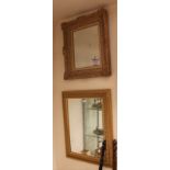 Two gilt framed mirrors