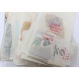 BFB stamp envelopes and loose stamps;