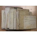 A collection of 18th and 19th Century vellum indentures,