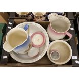 Early 20th Century wash bowls and jugs