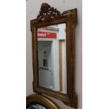 Rectangular gilt framed mirror