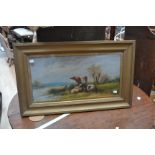A pair of G A Smith oils of cattle in rural scenes, signed l.