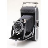 A 1930's AGFA camera, black and chrome,