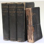 Three volumes of edited works of Shakespeare by Charles Knight plus works of Robert Burns (4)