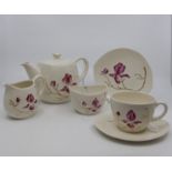 Mid 20th Century Carlton Ware tea trio including a teapot, cream jug and sugar bow,