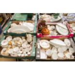 A collection of 20th Century china wares including Royal Crown Derby Posie, Aynsley Empire,