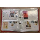 Two IXL red vinyl ring binders containing large collection of First Day Covers from 1971-1973 &