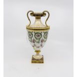 Royal Crown Derby vase, no top,