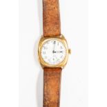 Longines, a 1940's gent's 9ct gold Longines wristwatch, 2.