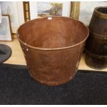 Copper log bin