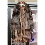 A shaded musquash fur coat, 1930's,