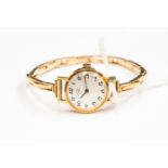 A 9ct gold bracelet Rotary ladies wristwatch, on 9ct gold expander bracelet strap,