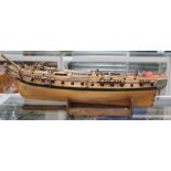 Model of a 19th Century English battle frigate