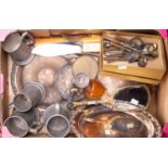 Collection of pewter ware,