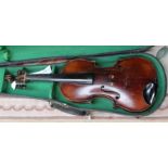 A violin labelled Mathias Nevner 1800,