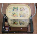 Disney small tea trolley, Disney radio, Nichol Toys, building blocks etc, boxed,