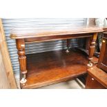 A Victorian mahogany dining table,