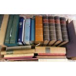 Collection of books, predominantly medical/reference,