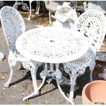 An Early 20th Century Cast Iron Garden Furniture,