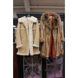A Ladies Sheepskin Coat,