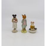 Two John Beswick Beatrix Potter figures of Foxy and Pickles,