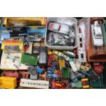 A quantity of vintage later marbles, a quantity of diecast vehicles including a 007 A.