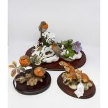 Various figurines to include; Coalport Robin Redbreast, First Snows by Ann Richmond,