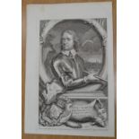 19th-century watercolour after the mezzotint portrait of Sir Charles Cotterell by Robert Williams,