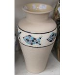 A large baluster shaped vase,