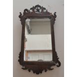 Wood framed mirror