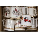 Masonic presentation mugs from various lodges (one box)