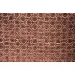 A pair of chenille?? curtains, embossed in autumnal shades, fully lined, size 120 cms x 270 cms,