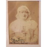 Framed photograph of Ellen Terry,