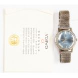 OMEGA; Geneve gentleman's watch with dated certificate, 1971,