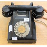 1940's black bakelite phone