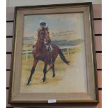Two William Nassall oil on board horse racing studies