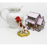 Ceramics to include Royal Worcester Poppy Jug, Royal Stratford Cavalier King Charles,