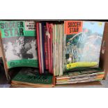 A collection of approximately 300 Soccer Star magazines, 1960's and others various,