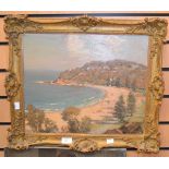 Palm Beach by James R Jackson FRAS, oil on board,