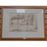 A pen and ink drawing, Royal Academic Artist, signed V Claypole 1980,