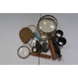 Magnifying glasses,